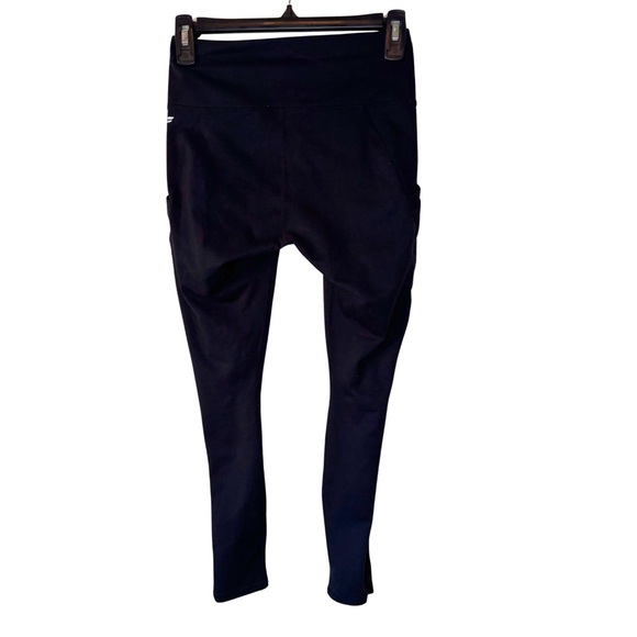 3/$20 Fabletics Powerhold Black Cropped Leggings - Picture 2 of 4